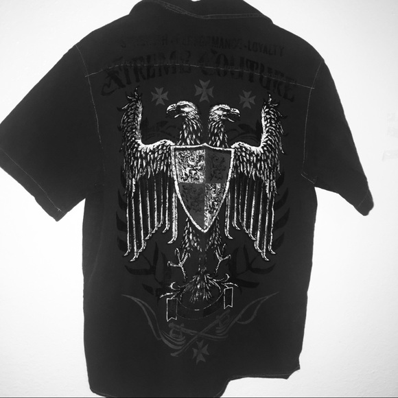 Extreme couture button down. - Picture 2 of 4